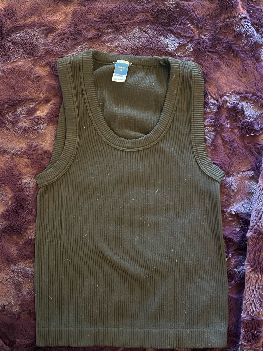 Old Navy Black Ribbed Tank Top